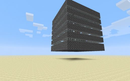 Wither arena cube schematic - building