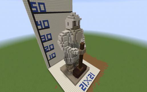 Dwarf with Warhammer schematic - building