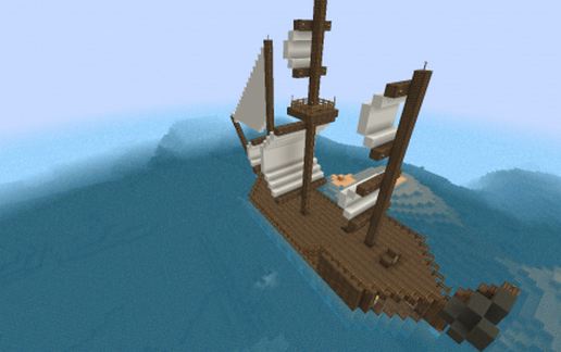 Pirate Ship schematic - building