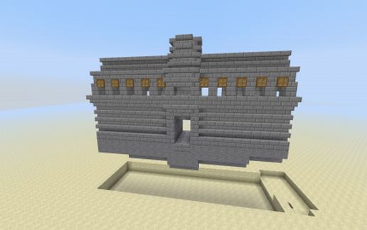 Castle Module - Entrance (button) schematic - building