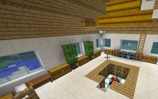 simple white house