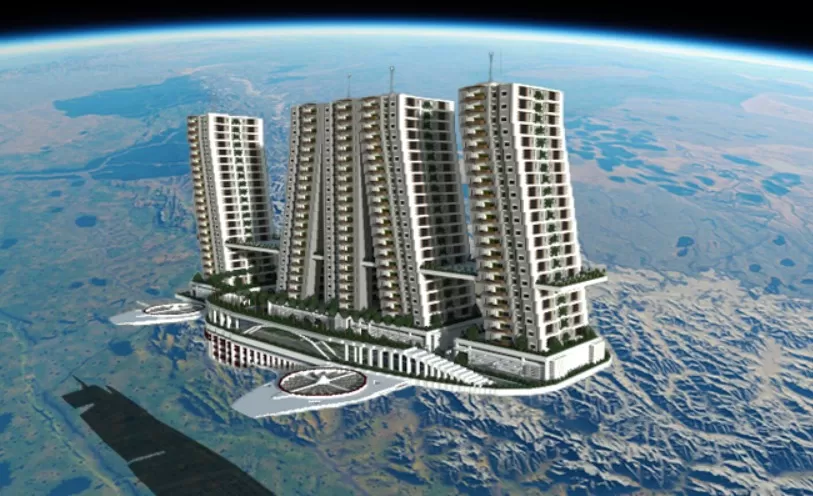 Flying Apartments schematic - building
