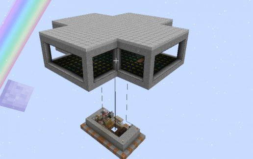 SF3 Server Friendly Mob farm schematic - building