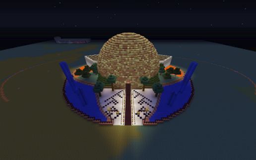 Spherical Spawn Base schematic - building