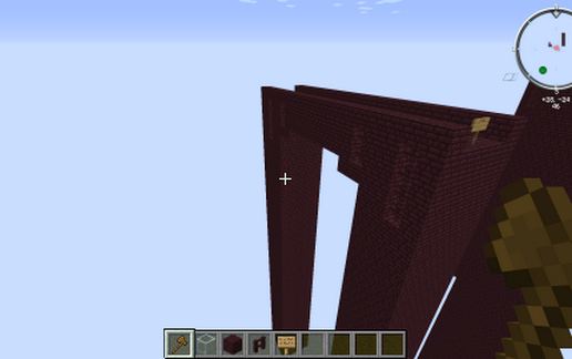 Default Nether Fortress Bridge schematic - building