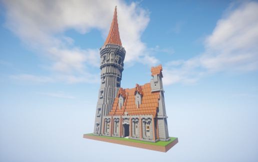 medieval sanctum schematic - building