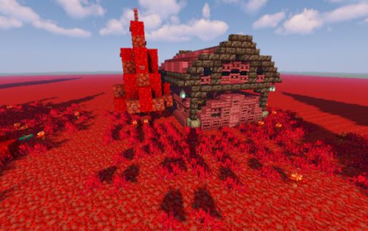 Nether Fantasy Hoglin Stable schematic - building