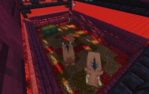Nether Fantasy Hoglin Stable