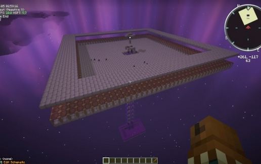 Enderman XP farm schematic - building