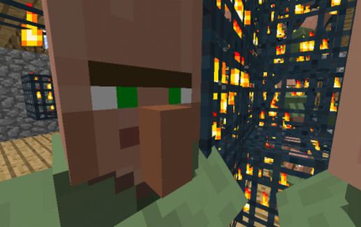 green villager spawner schematic - building