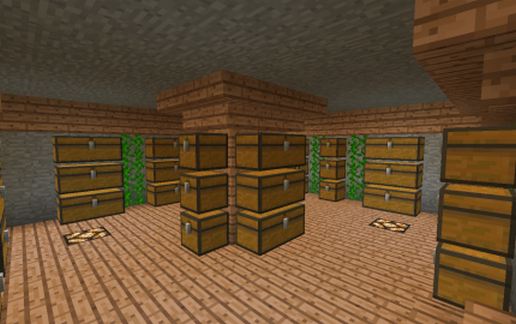 Simple Jungle With House schematic - building