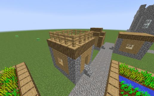 NPC Village "house with fences" schematic - building