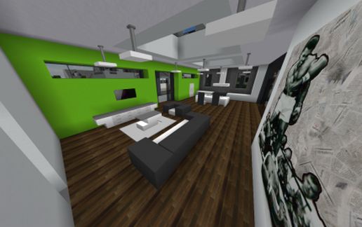 Simple Contemporary Home schematic - building