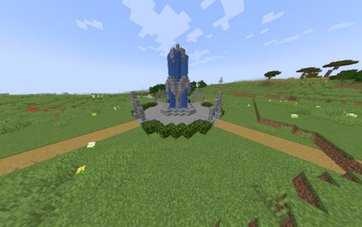Fountain for spawn schematic - building