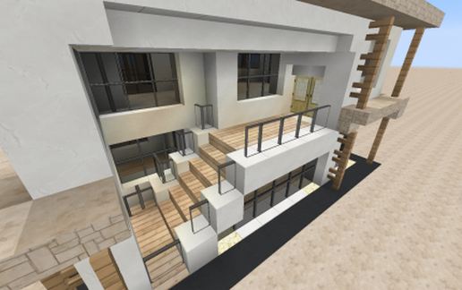 13x13 Modern Sandstone House schematic - building