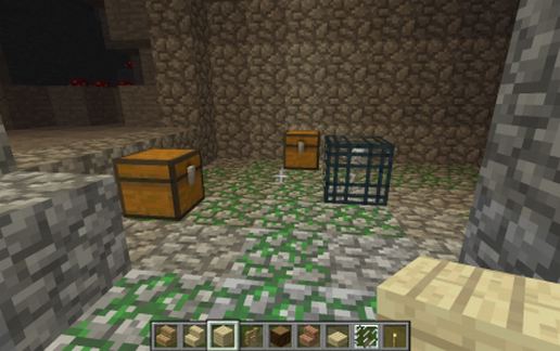 Cave System w/ Mineshafts schematic - building