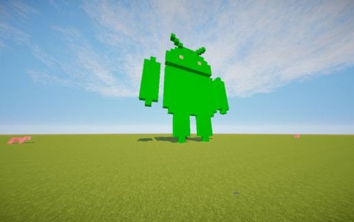 Android Pixel Art schematic - building