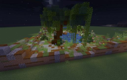 Taiga pond schematic - building