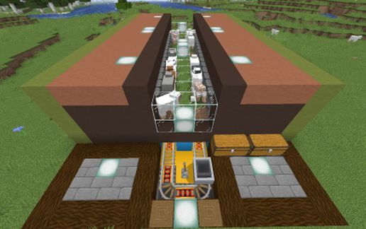 Automatic wool farm schematic - building