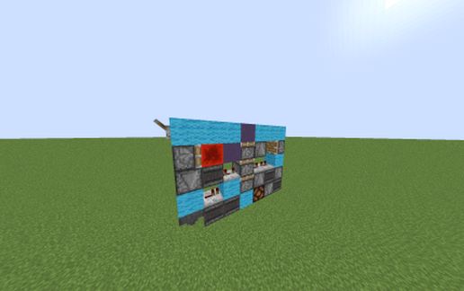 2x1 redstone door schematic - building