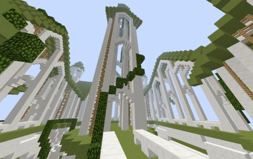 Green temple schematic - building