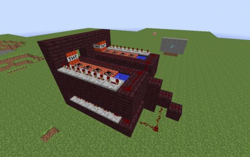 X 4 TNT cannon schematic - building
