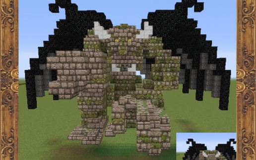 Gargoyle Statue schematic - building