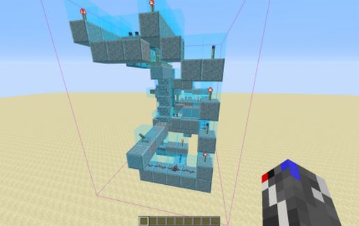 Hidden wall stairs schematic - building