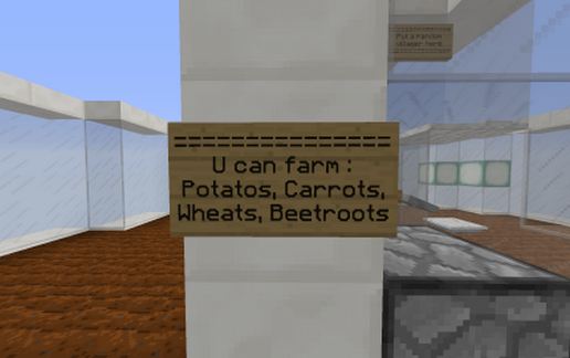 Auto Farm Potetos, Carrots, Wheats  (villager) schematic - building
