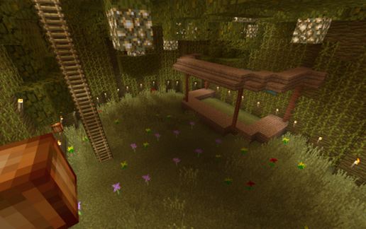 Pixelmon Gym Grass type schematic - building