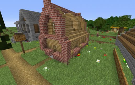 medieval house schematic - building
