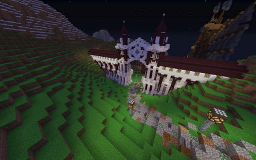 Quartz / Nether gate / wall schematic - building