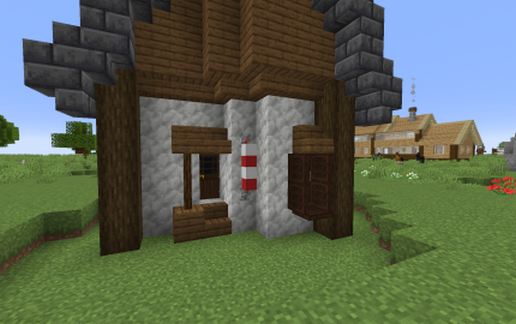 Barber pool using armor stands schematic - building