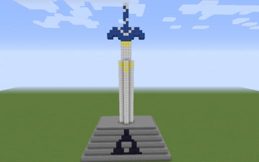 The Master Sword in Pedestal schematic - building