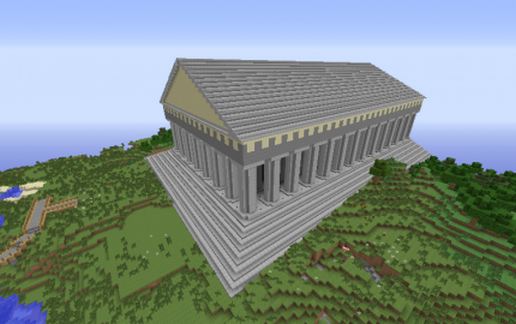 Parthenon schematic - building