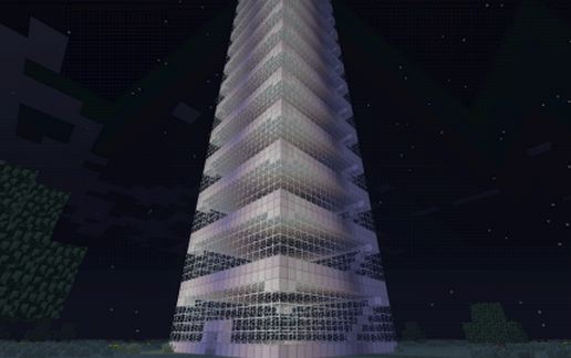 200 block high Skyscraper schematic - building