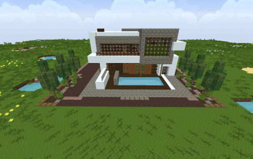mordern house schematic - building