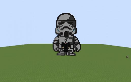 stormtrooper pixel art