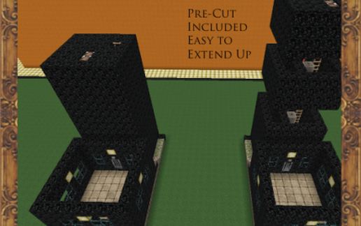 Mob Catch/Item Elevator schematic - building