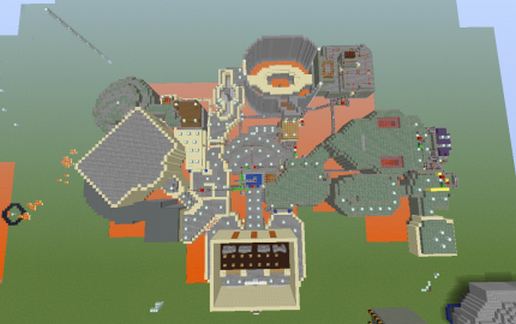 DOOM Level 3 schematic - building