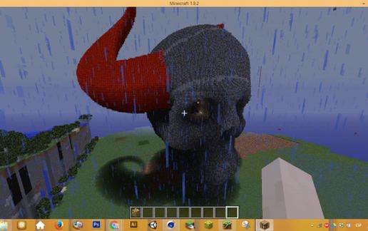 Devil Skull schematic - building
