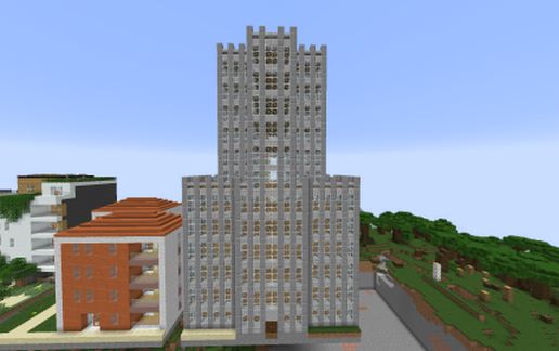 Large office towers schematic - building