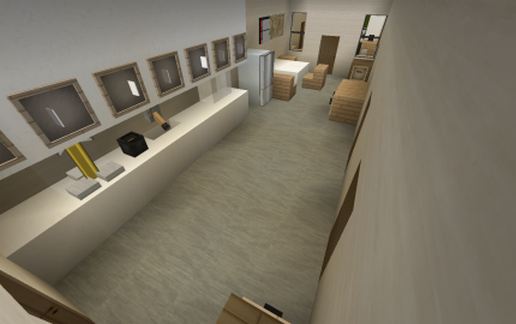 "The Office" t.v. series set schematic - building