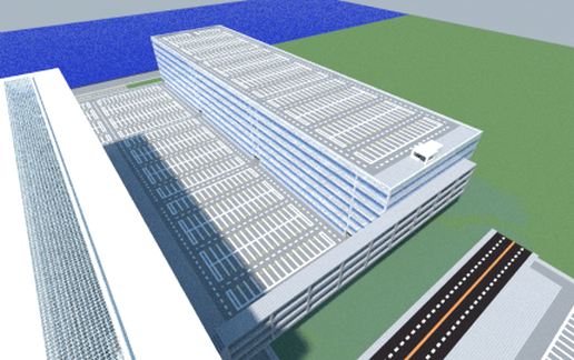 Minecraft Mall Complex schematic - building