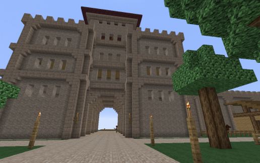 Castle Gate House schematic - building