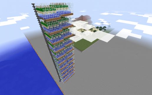 Stackable Cactus Farm schematic - building