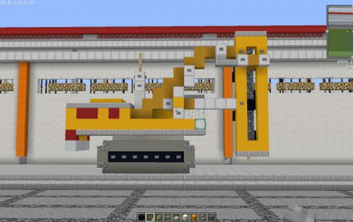Pile driver tractor schematic - building