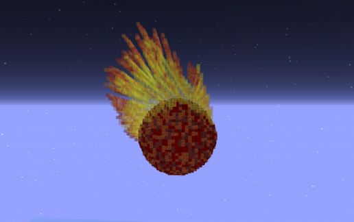 Simple meteor falling from the sky schematic - building