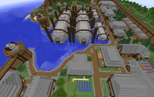 Airship Shipyard - Royal Navy Shipyard at Emerald Bay schematic - building