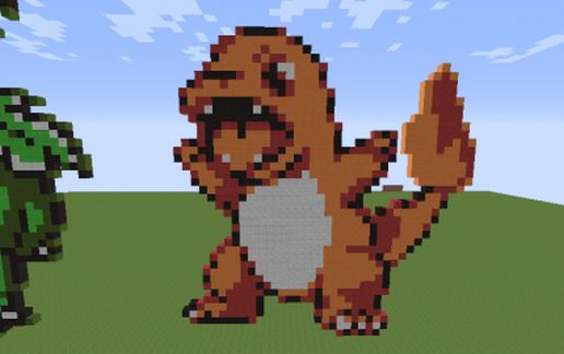 Charmander Sprite schematic - building